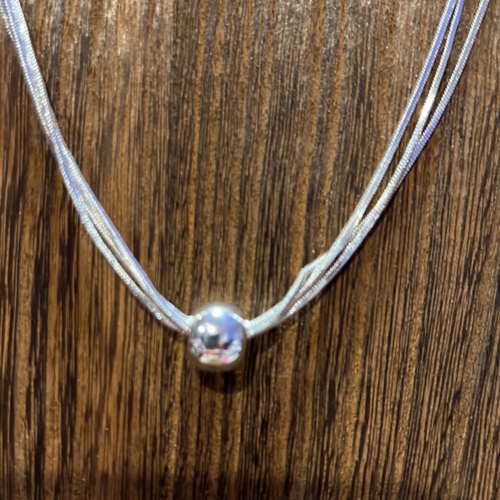 3/$18 Danecraft Daily Wear Elegant Silver Necklace - New - Lot 068